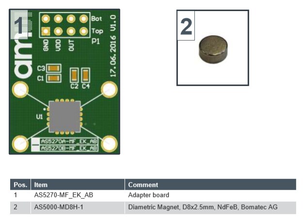 ams OSRAM AS5270 Adapterboards
